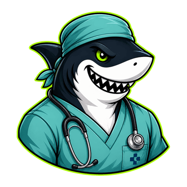 Mascota Oposhark de Enfermería — Osakidetza