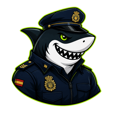Mascota Oposhark de Policía Nacional — Escala Básica